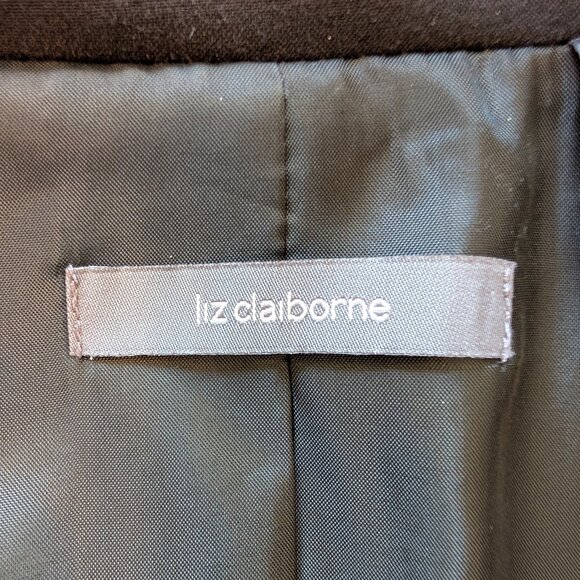 Liz Claiborne black suit jacket blazer 16 EUC - Picture 11 of 13